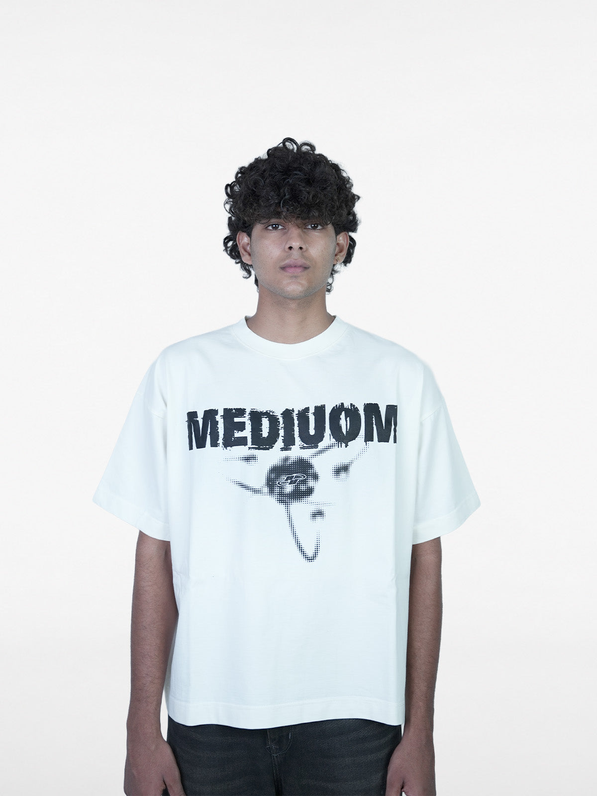 Grunge Half White T-Shirt