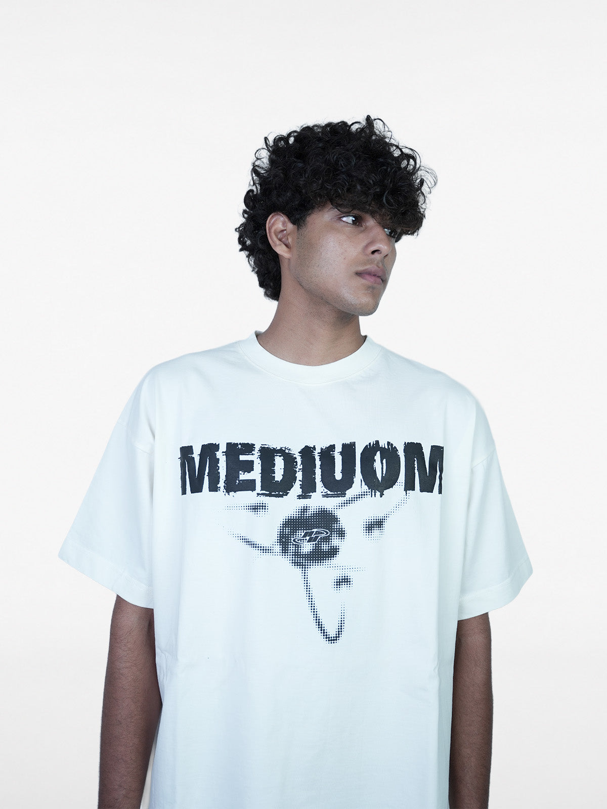 Grunge Half White T-Shirt