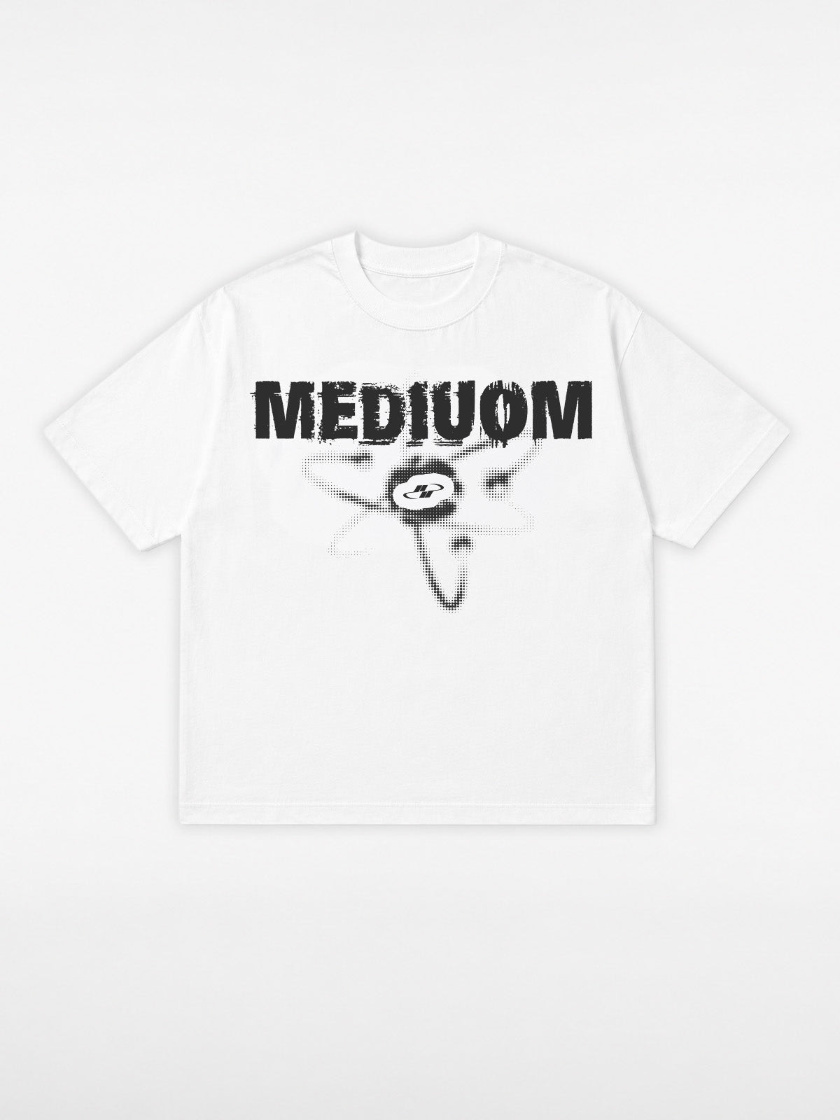 Grunge Half White T-Shirt